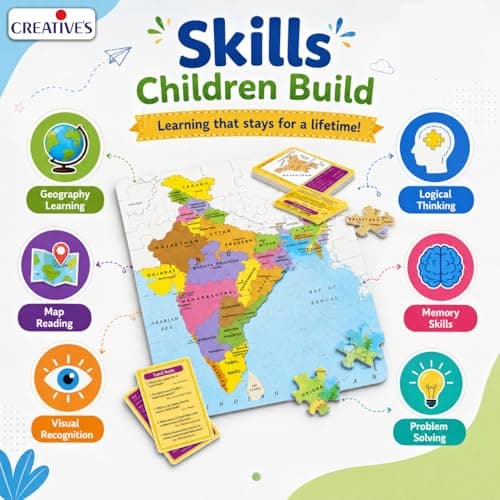 Creative Educational Aids P. Ltd. Wildlife Educational Games & Puzzle , 60 Piece, Multicolour 2