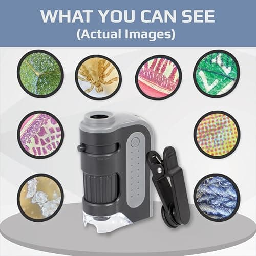 Carson MicroBrite Plus 60x-120x Power LED Lighted Pocket Microscope (MM-300) 3