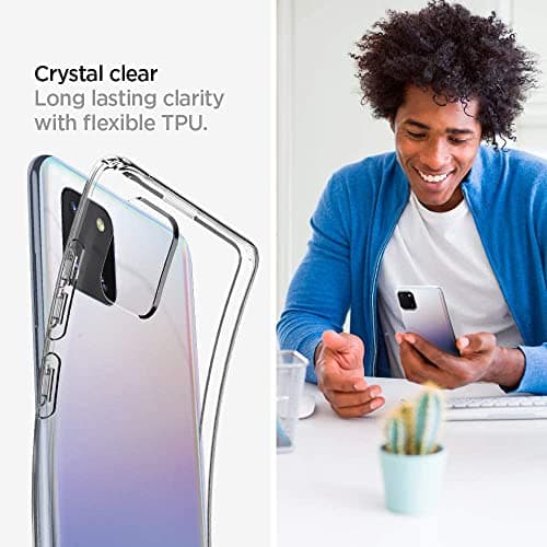 JGD PRODUCTS for Samsung Galaxy Note 10 Lite Premium Transparent Hybrid Soft Slim Dust Proof Back Case Cover with Camera Protection 3