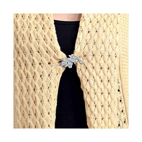 PIPASA Women's Wool Banded Collar Neck Shrug (SH39-LITECAMEL-L_Light Camel_L) 5