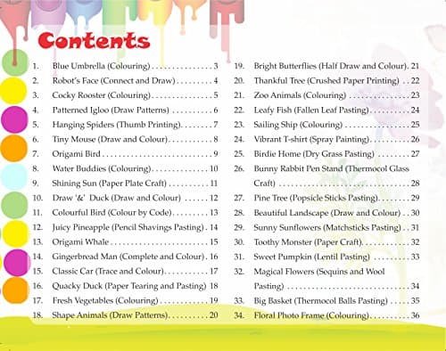 GIKSO Combo of Art and Craft 2 3 4 - Set of 3 Activity Books for Kids Age 6-10 Years Old 2