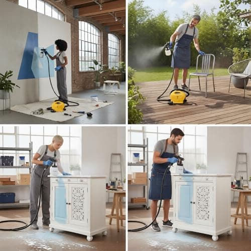 MAF PRO MP-MG4508 HVLP Electric Zoom Paint Spray Gun 800ml | 5L/Min Flow Rate | Portable Paint Sprayer for Wall, Wood, Metal & DIY Projects 3