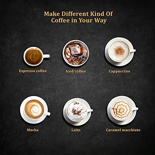 INALSA Espresso/Cappuccino 4Cup Coffee Maker 800W- Bonjour (3in1- Espresso,Cappuccino & Latte)|Frothing Function,4Bar Pressure|Multipurpose Control Knob,Removable Drip Tray & Borosilicate Glass Carafe 5