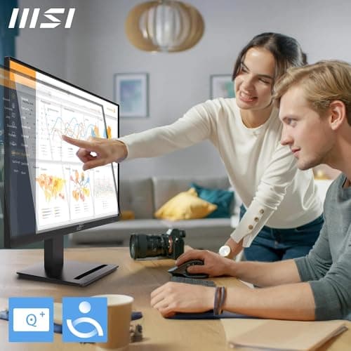 MSI PRO MP273Q E7 27-Inch WQHD Computer Monitor, 2560x1440 IPS, 75Hz, 1ms, Eye Care, Tilt Adjustable, Vesa Mount, Black 4