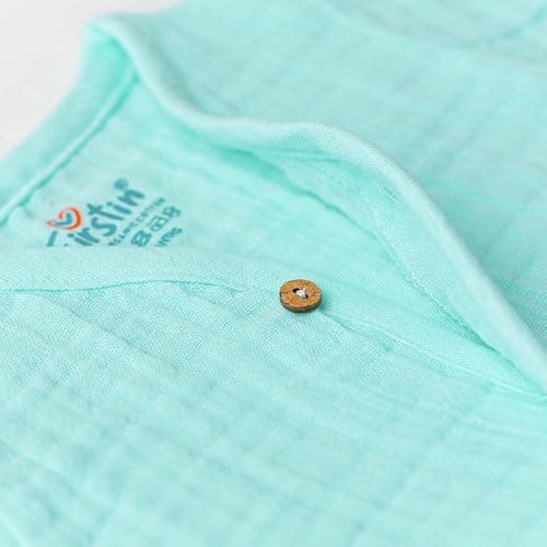FIRST IN Muslin Bubble Crinkle Jabla Shorts Set for Baby Boys & Girls | Half Sleeve Soft Cotton Muslin Infant Clothing | Lightweight Outfit - Solid Marine 4