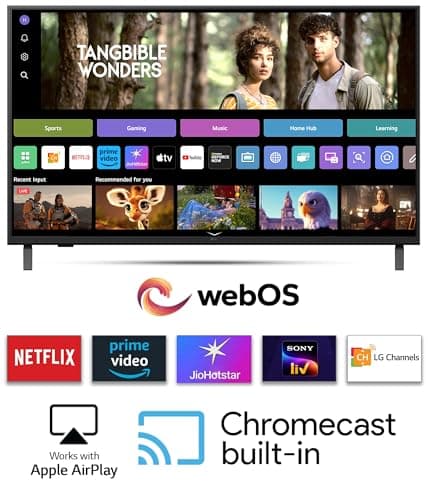 LG 108 cm (43 inches) UA82 AI Series 4K Ultra HD Smart webOS LED TV 43UA82006LA 4