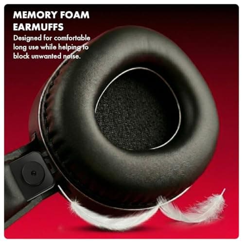 Circle Aura Auster Wired Gaming Over Ear USB Headphones, 3D RGB for Headband, 7.1 Surround Sound, 2.2 Meter Cable, Flexible mic, Memory Foam Cushioning (Black) 5