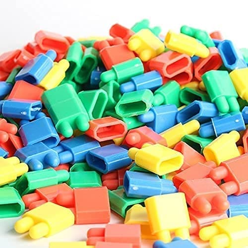 200 PCS Bullet Building Blocks Toy for Kids 3-10 Years | Multicolor Plastic Puzzle Construction Set | Early Education Learning Toy | Creative Building Blocks for Boys & Girls 4