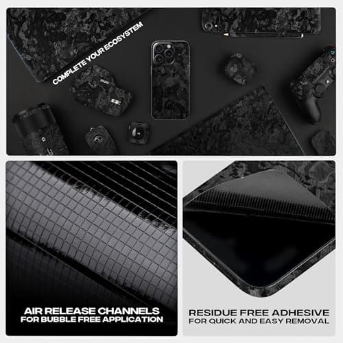 Capes Tablet Skins Compatible with Samsung Galaxy Tab S8 Plus | Ultra-Thin Protective Film | Anti-Scratch Vinyl Decal Skin | Not Case/Cover (Forged Carbon, Back Skin + S Pen Skin) 5