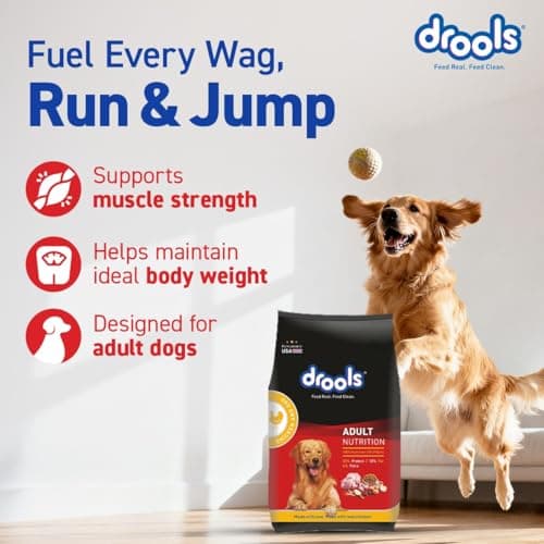 Drools Adult Dry Dog Food 5kg | Chicken & Egg Flavour | Omega 3 & 6 for Growth | Better Digestibility | Supports Joint Health | Helps Control Tartar Buildup 2