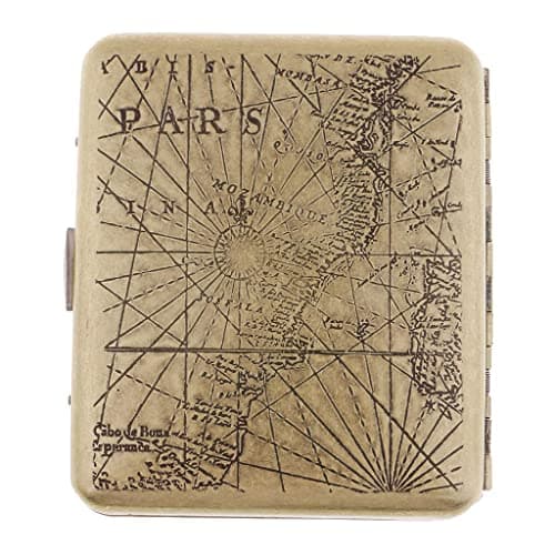 HEAVENGLOW Men's Cigarette Case Holder with Box for 20pcs Vintage Metal Cigarette Box O|| Cigar Boxes| Cigars | Tobacciana |Collectibles 4
