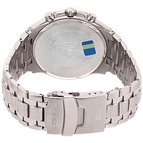 Casio Edifice EF-539D-1A5VDF Analog Black Dial Men Watch Silver Metal Strap (ED368) 4