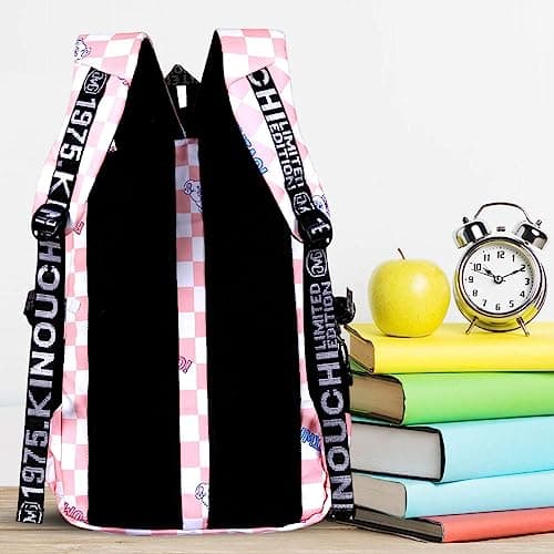 Tinytot 30 Litre, Stylish & Trendy Bag Water Resistant High Storage Heart Star Printed School Backpack College Backpack Travel Backpack Bag for Boys & Girls, 2nd Standard Onwards 18 Inch 3