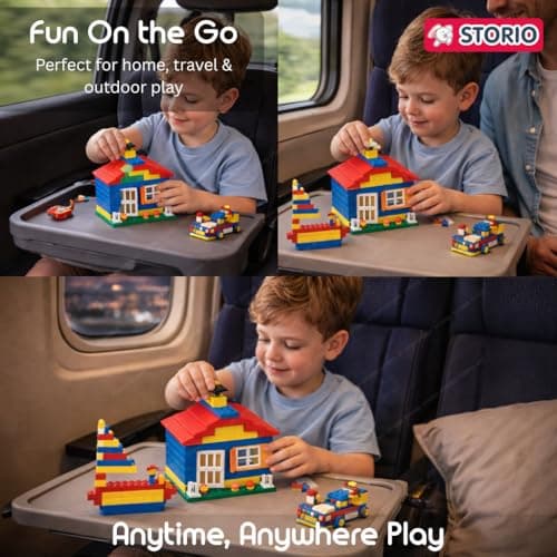 Storio Toys Mega Makers Kids 200+ Pcs Building and Construction Blocks Toy Set for Boys & Girls - DIY Educational & Learning Puzzle Games for Children, Ideal for Kids’ Creative Play 5
