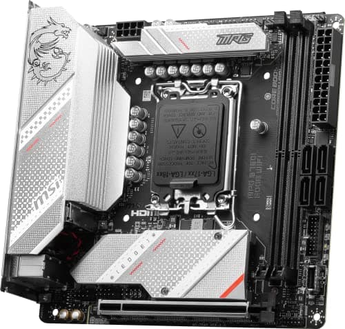 MSI MPG B760I Edge WiFi Mini ITX Motherboard, Mini ITX - Supports Intel 12/13/14th Gen Core Processors, LGA 1700-8 Direct 90A VRM, DDR5 Memory Boost 7200+MHz/OC, Pcie 5.0 X16, 2 X M.2 Gen4, Wi-Fi 6E 3