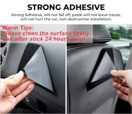 STHIRA Car Storage Organizer Pouch Handy Storage Bag Durable Pu Leather Mini Gap Automobiles Storage Bag On Side Of Seat,Self Adhesive Organizer For Phone,Keys,Accessories,Charging Cables,Black 2