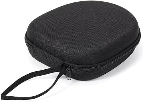 VERTUS® Headphone Carrying Hard Storage Bag Pouch Case Cover for Logitech H390 H540 H340 H570e H151/ Jabra Evolve 40/20 Ms /20 UC/ Evolve2 30/ Poly Voyager Focus 2 UC 4320 UC/Blackwire 3210 (Black) 3