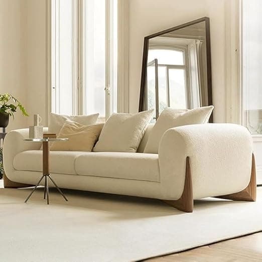 Modern Classic L Shape Sectional Sofa Set, Chesterfield Style 4 Seater Sofa Set with Pillows for Living Room, Bedroom and Office and Hallway Colour (3 Seater Sofa Bouncy)