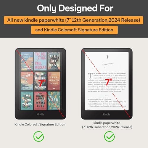 VERTUS® Premium Tempered Glass Screen Protector for All-new Amazon Kindle Paperwhite || Kindle Paperwhite (12th Generation) (7" inch) (2025 Released) 2