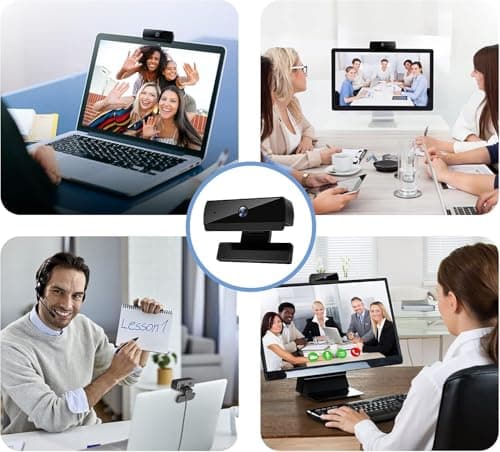 Drumstone Original 2026 Latest Model Full HD 1080P USB Webcam for PC – Built-in Stereo Mic, Crystal Clear Video – Perfect for Online Meetings, Streaming, Office Use with Extended Warranty 4