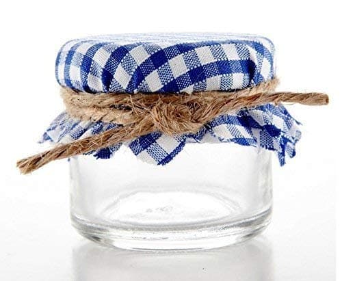 Pure Source India Round Mini Glass Jar Containers, Food Grade and BPA Free With Airtight Cap - 20 Gram, 10 Pieces, Clear 4