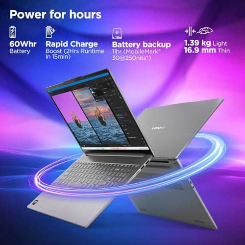 Lenovo IdeaPad Slim 5 AMD Ryzen AI 5 330 (16GB RAM/512GB SSD/14 (35.5cm)/WUXGA IPS/Copilot+ PC/Windows 11/Office Home 2024/Backlit Keyboard/1Yr ADP Free/Grey/1.4Kg), 83HX008XIN AI Laptop 5