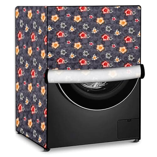 Stylista Washing Machine Cover Compatible for LG 7 Kg Fully-Automatic Front Loading FH0G7QDNL02 Grey