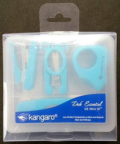 Kangaro Desk Essentials DE-Mini 10 Combo Pack |Stationery Gift Set for Office, Diwali, Weddings, Birthday, Holiday Presents, Celebrations| Turquoise Blue, Pack of 1 | Color May Vary 3