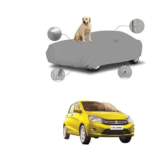 CAR UMBRELLA Duratuff DogProof Car Body Cover for Maruti Suzuki Celerio | Dustproof | Waterproof | Bottom Coated Layer | Heavy & Duarble Fabric | Protect from Pets