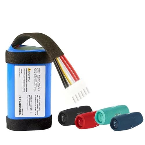 3.6V 7500mAh 27Wh Battery Replacement for Charge 5 Bluetooth Speaker – Rechargeable Lithium Speaker Battery Pack