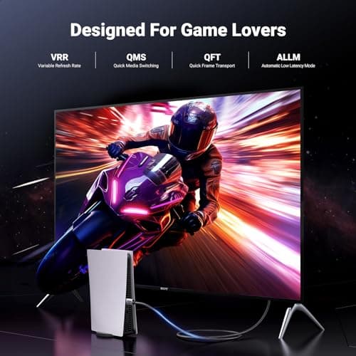 UGREEN 8K@60Hz Certified HDMI 2.1 Cable 2M Aluminum Shell Ultra Speed Support 48Gbps eARC HDR VRR UHD Dolby Vision Atmos HDCP 2.3 Compatible with PS5/4 Xbox Laptop PC TV Soundbar Monitor Switch 4