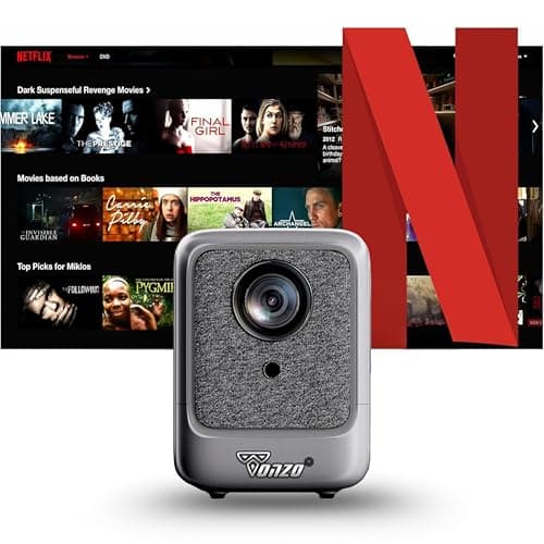 Tonzo Cinema X2 Mini Projector 4000 Lumens HD 720P with 4K Support | Portable LED Home Theater & Home Cinema Projector 120 Inch Screen | HDMI USB AV Multimedia Movie Projector for Home & Office 2