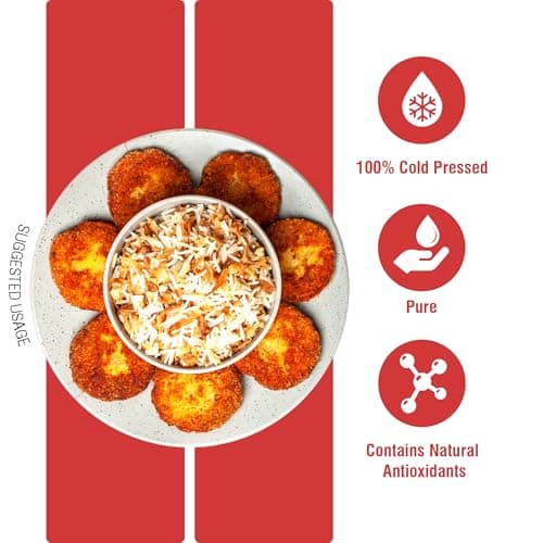 Dabur Cold Pressed Groundnut Cooking Oil - 1L | Rich in antioxidants | Good for Heart health | Enriched with MUFA & OMEGA 6 PUFA | Aroma of Purity 3