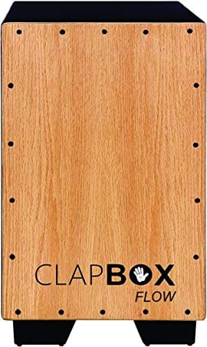 Clapbox Cajon CB02 Flow -Black, Oak Wood (H:50 W:30 L:30) - 3 Internal Snares 2