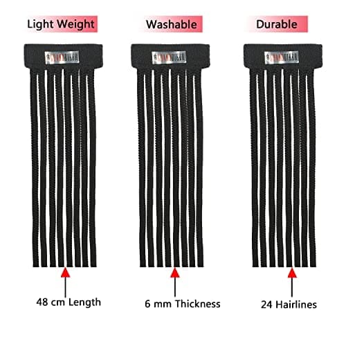 Grandbiker Polyester Universal Design Predator Dreadlocks/Add-On Hair Attachment for Rider Helmet, Black and Neon 6 mm predator with 24 hair length ( Helmet not incluted) 3