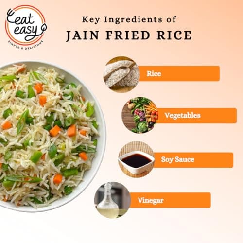 Eat Easy Jain Fried Rice – 95g | No Garlic No Onion Ready to Eat & Cook | Freeze Dehydrated Instant Rice | 100% Veg | No Preservatives | Just Add Water 5