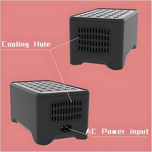 Drumstone (𝐋𝐢𝐦𝐢𝐭𝐞𝐝 𝐓𝐨𝐝𝐚𝐲) Universal 24-Port USB Charging Station, Multi-Device Solution for Phones, Tablets, Cameras, Accessories, Ideal for Offices & Home 𝟏𝟓 𝐘𝐞𝐚𝐫𝐬 𝐖𝐚𝐫𝐫𝐚𝐧𝐭𝐲 2