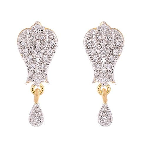 ZENEME Mangalsutra Gold Plated American Diamond Studded Tanmaniya Nallapusalu With Earrings Jewellery For Women (Style 7) 5