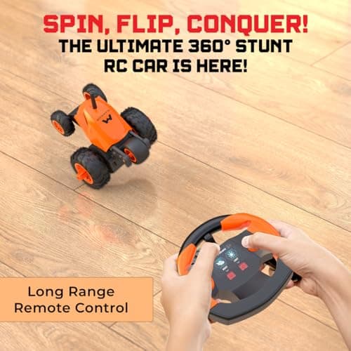 Mirana Warrior 360 Stunt Car Toy | Fast Remote Control Car Toy | Orange 5