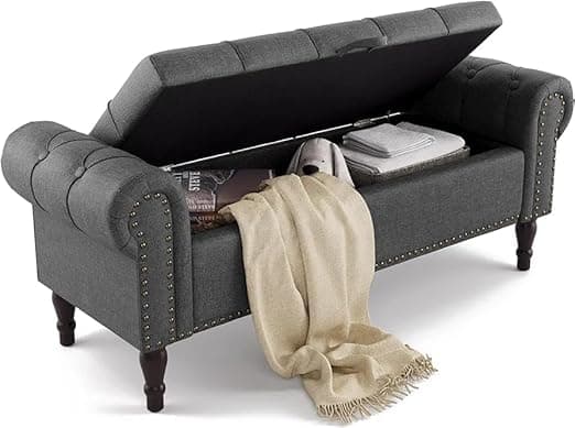 Elegant Couch Luxury Living Room Furniture Upholstery Comfortable Seating Classic Design Neutral Color Palette Home Decor Elegance Inviting Lounge Furniture (Grey)