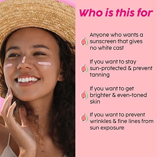 The Plant Fix Plix Spf 50+ Guava Glow Invisible Sunscreen For All Skin Type With Pa +++|For Uv A,Uv B&Blue Light Protection With Ceramides,Vitamin C&Hyaluronic Acid|No White Cast,Cruelty-Free|50 G 5