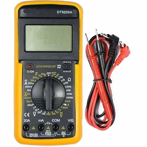 SIGMA DT 9205 Digital Multimeter with LCD Display – Voltage, Current, Resistance & Continuity Tester – Portable & Accurate Measuring Tool