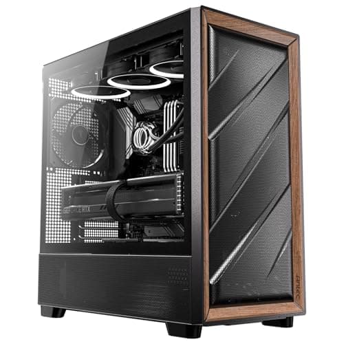 Antec Flux Series Mid Tower PC Case Black High Airflow F LUX Platform Tempered Glass