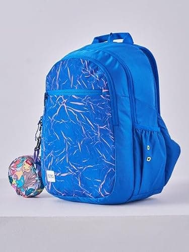 Wiki Stylish Unisex Backpack | Girl 1 Durable & Lightweight backpack for Men & Women | Laptop Backpack for Office, Gym, Travel (21.5 Litre, Blue) 2