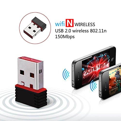 Superwang FotoFo USB WiFi Adapter N - 150Mbps 802.11n Wireless Internet Dongle for PC + Mac + TV by 3