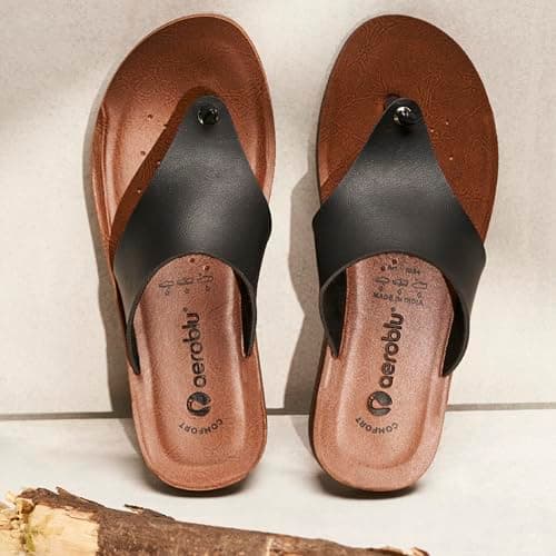 AEROBLU Ultra Comfort Flat Slippers for Women| Cushioned Footbed | Anti Skid, Flexible & Lightweight | Stylish Thong Slip-On Flats for Girls | Ideal for Party, Ethnic & Daily wear 2
