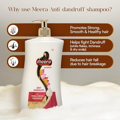 Meera Anti Dandruff Shampoo, With Goodness Of Small Onion and Fenugreek, For Men And Women, 1L 3