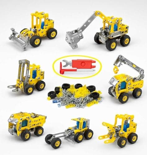 Chocozone 180pcs Metal Blocks Stem Educational Toys Engineering Building Blocks & Construction Set Toys for 8+ Years Old Boys & Girls