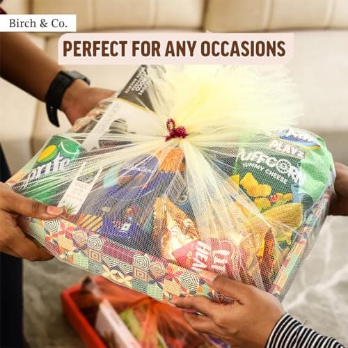 Birch & Co. Gift Box - Birthday Gift Packing Box For Women - Decorative Folding Paper Gift Hamper Empty - Dyi Gift Packs With Tie Ribbons And Nets, Stylish Gift Boxes, Multicolor, Pack Of 4 4