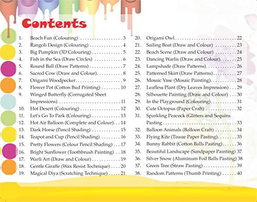 GIKSO Combo of Art and Craft 2 3 4 - Set of 3 Activity Books for Kids Age 6-10 Years Old 5